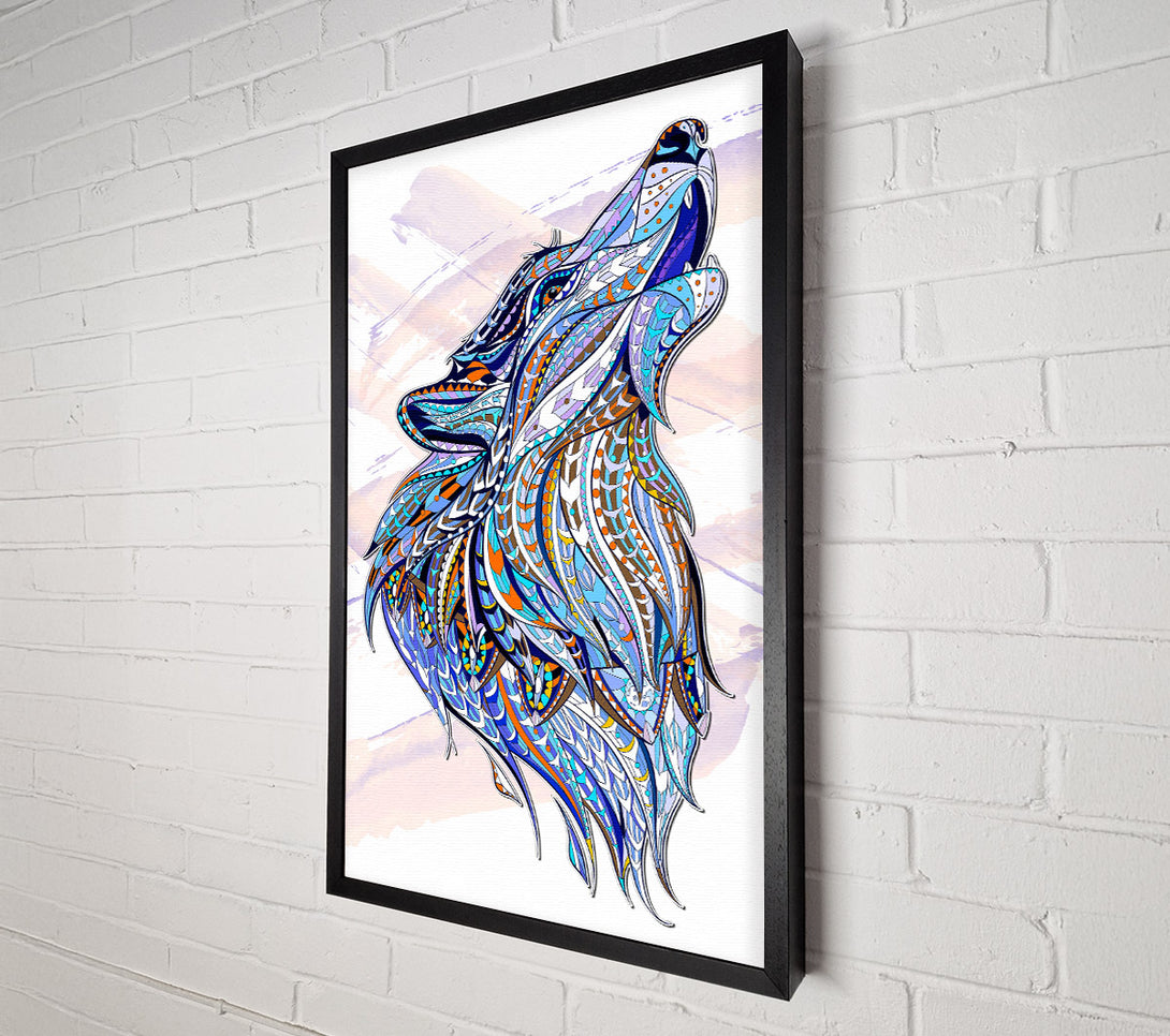  A Canvas Print of Howling Wolf Canvas Wall Art