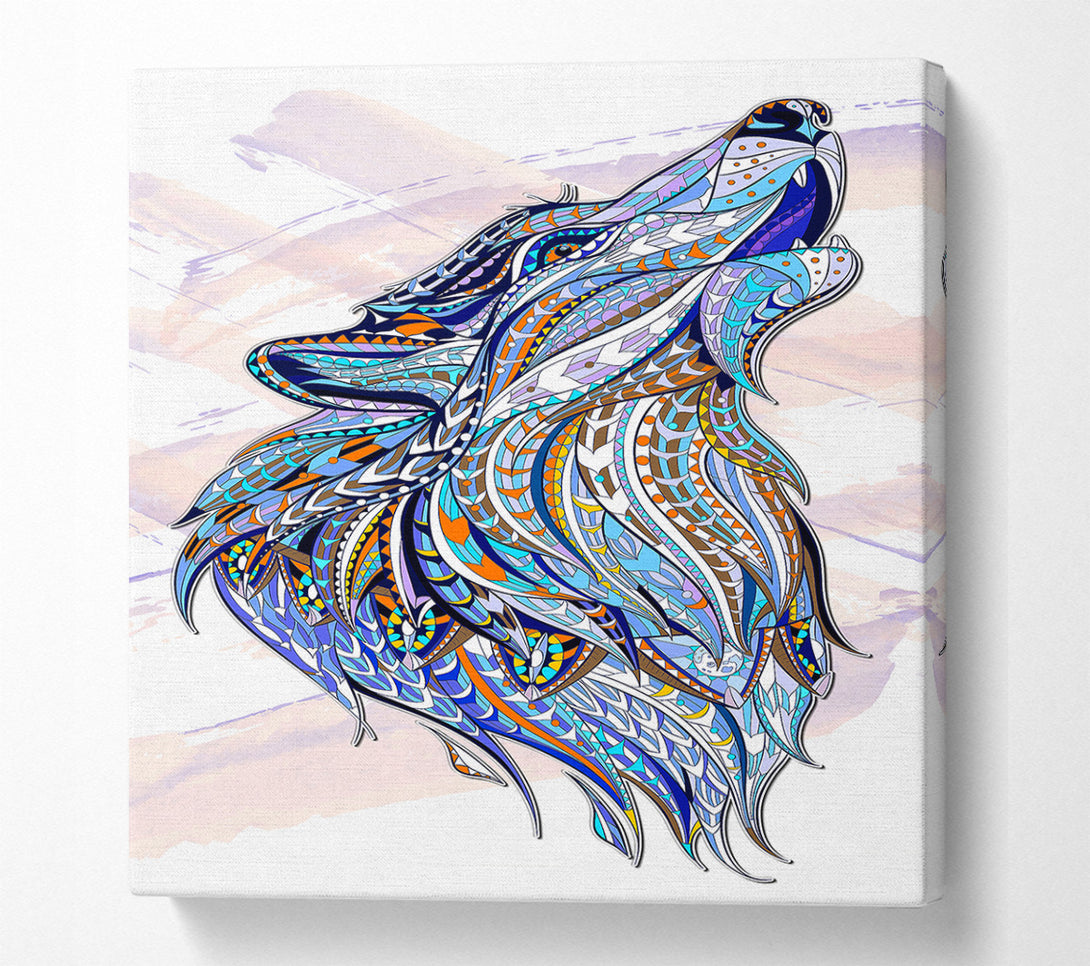  A Canvas Print of Howling Wolf Canvas Wall Art