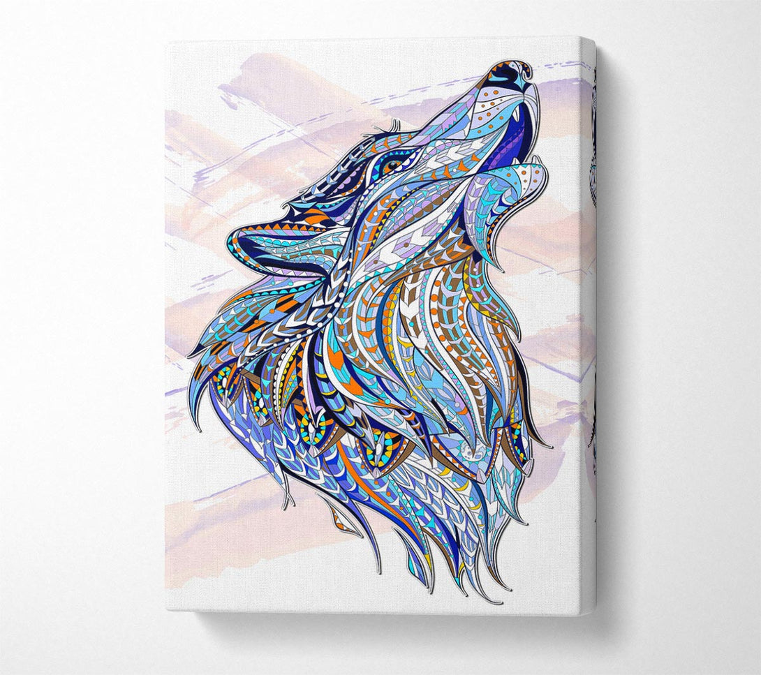  A Canvas Print of Howling Wolf Canvas Wall Art