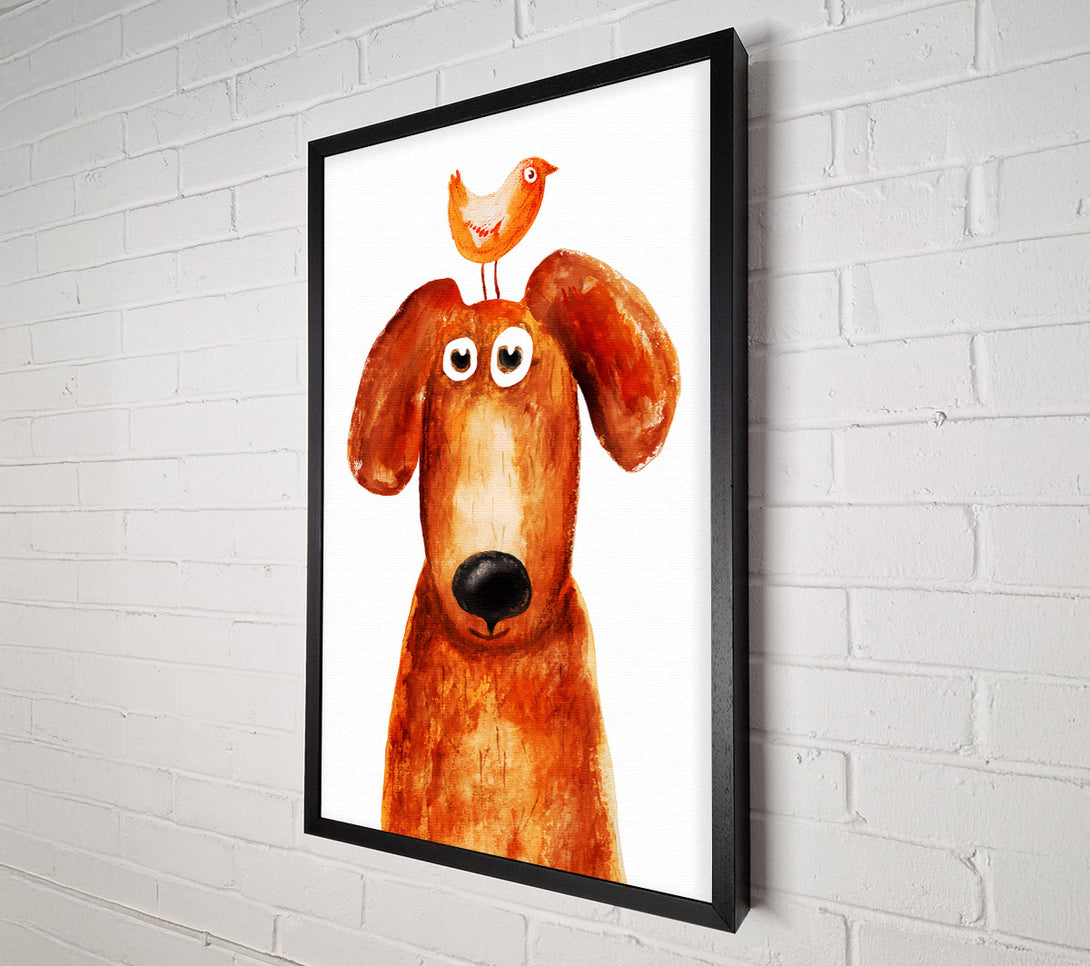  A Canvas Print of Wheres The Bird Dog Canvas Print