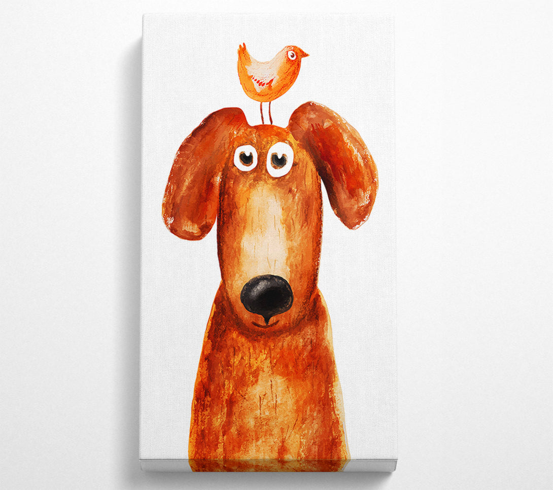  A Canvas Print of Wheres The Bird Dog Canvas Print