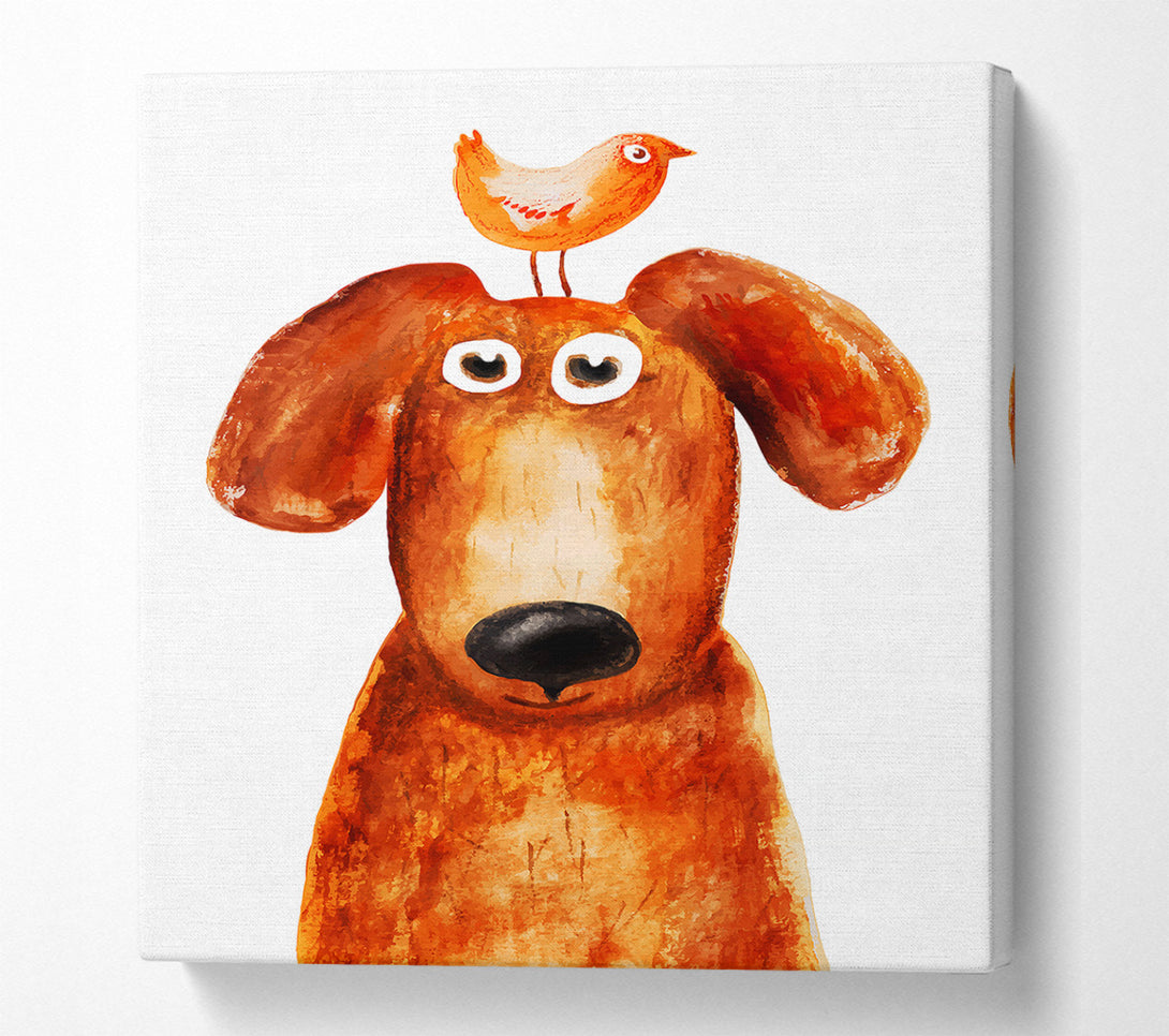  A Canvas Print of Wheres The Bird Dog Canvas Print