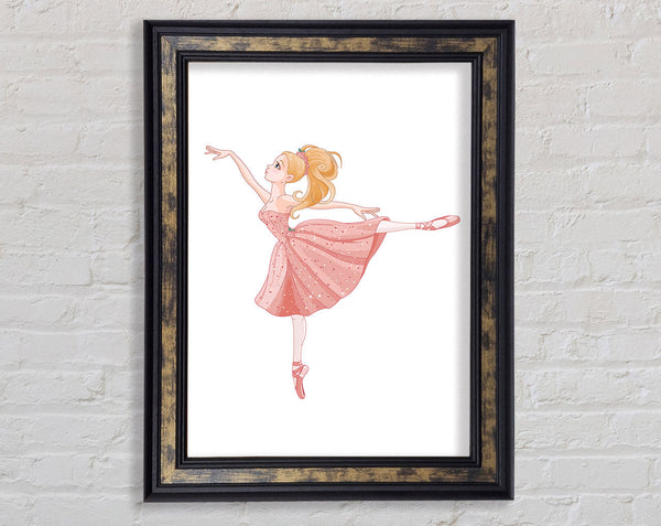Elegant Ballerina Framed Print