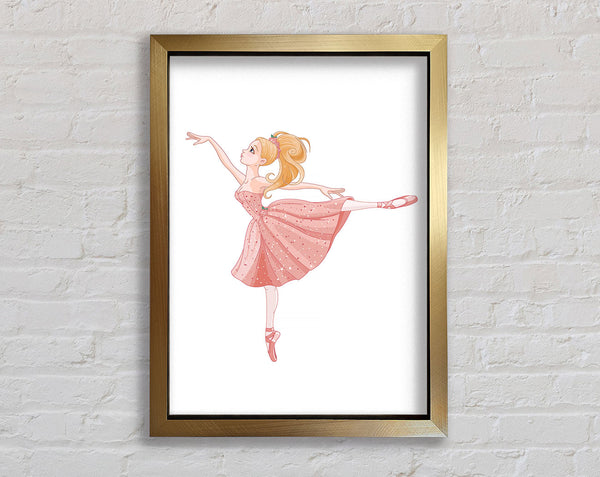 Elegant Ballerina Framed Print