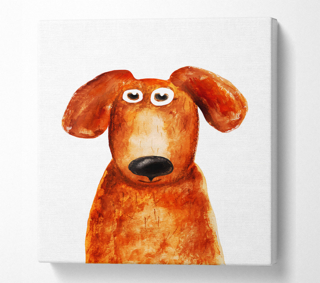  A Canvas Print of Dog Love 1 Canvas Wall Art