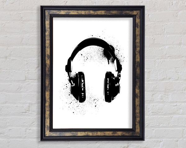 Headphone Funk Framed Print