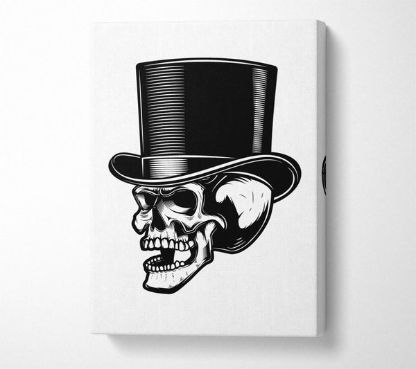  A Canvas Print of Top Hat Skull Canvas Wall Art