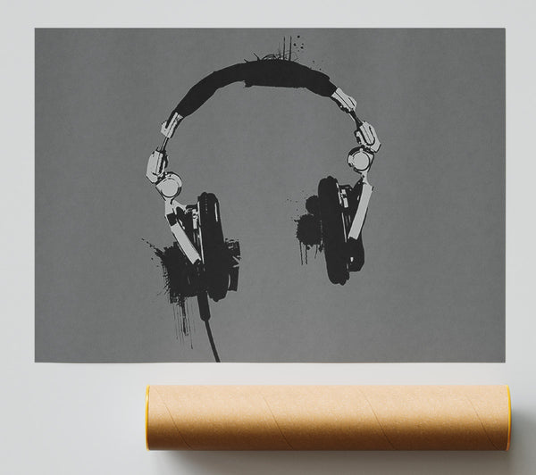 Funky Headphones Print