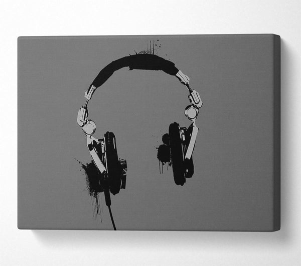  A Canvas Print of Funky Headphones Canvas Wall Art