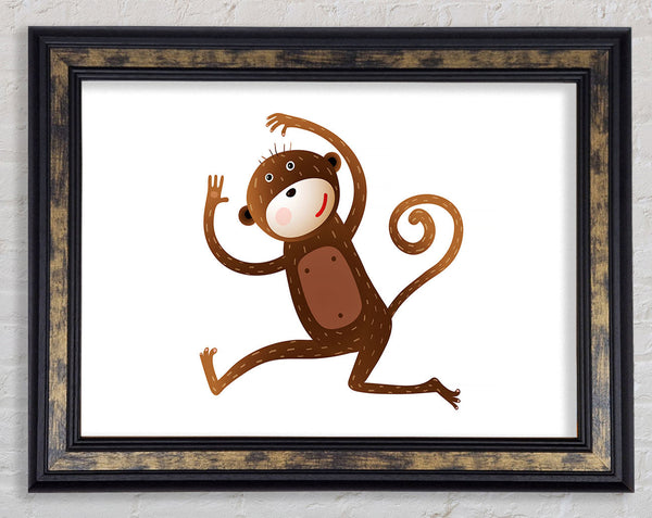 Monkey Fun Framed Print