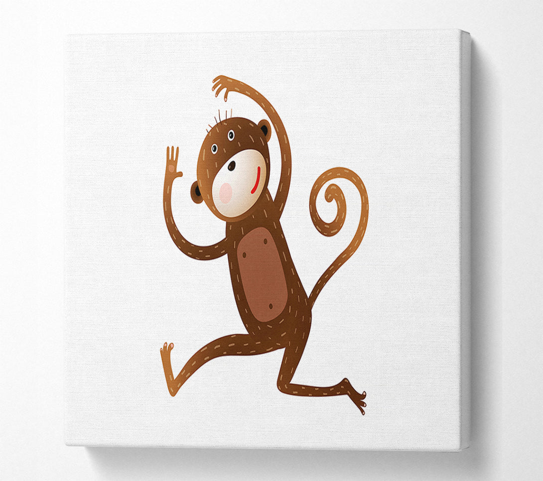 A Canvas Print of Monkey Fun Canvas Print