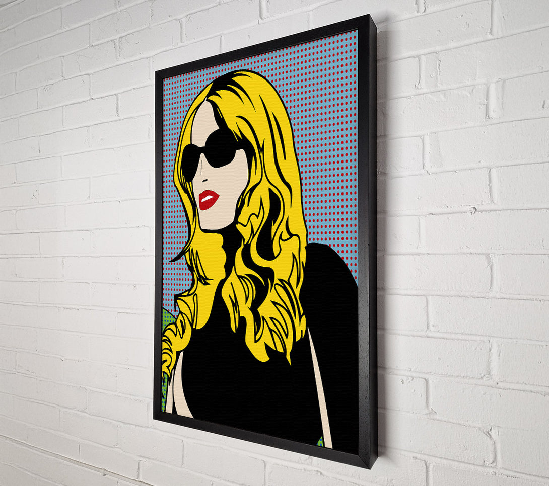  A Canvas Print of Cartoon Woman Canvas Print