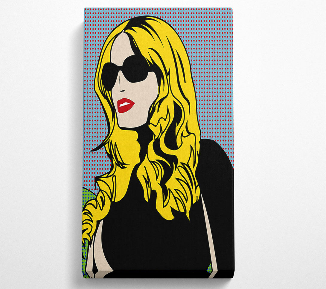  A Canvas Print of Cartoon Woman Canvas Print