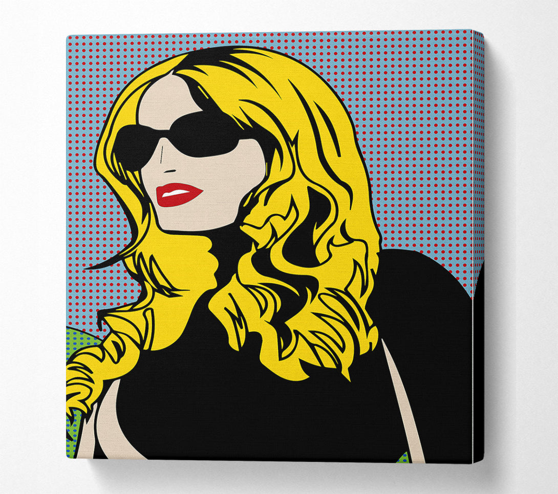  A Canvas Print of Cartoon Woman Canvas Print