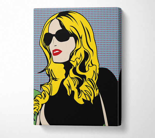  A Canvas Print of Cartoon Woman Canvas Print