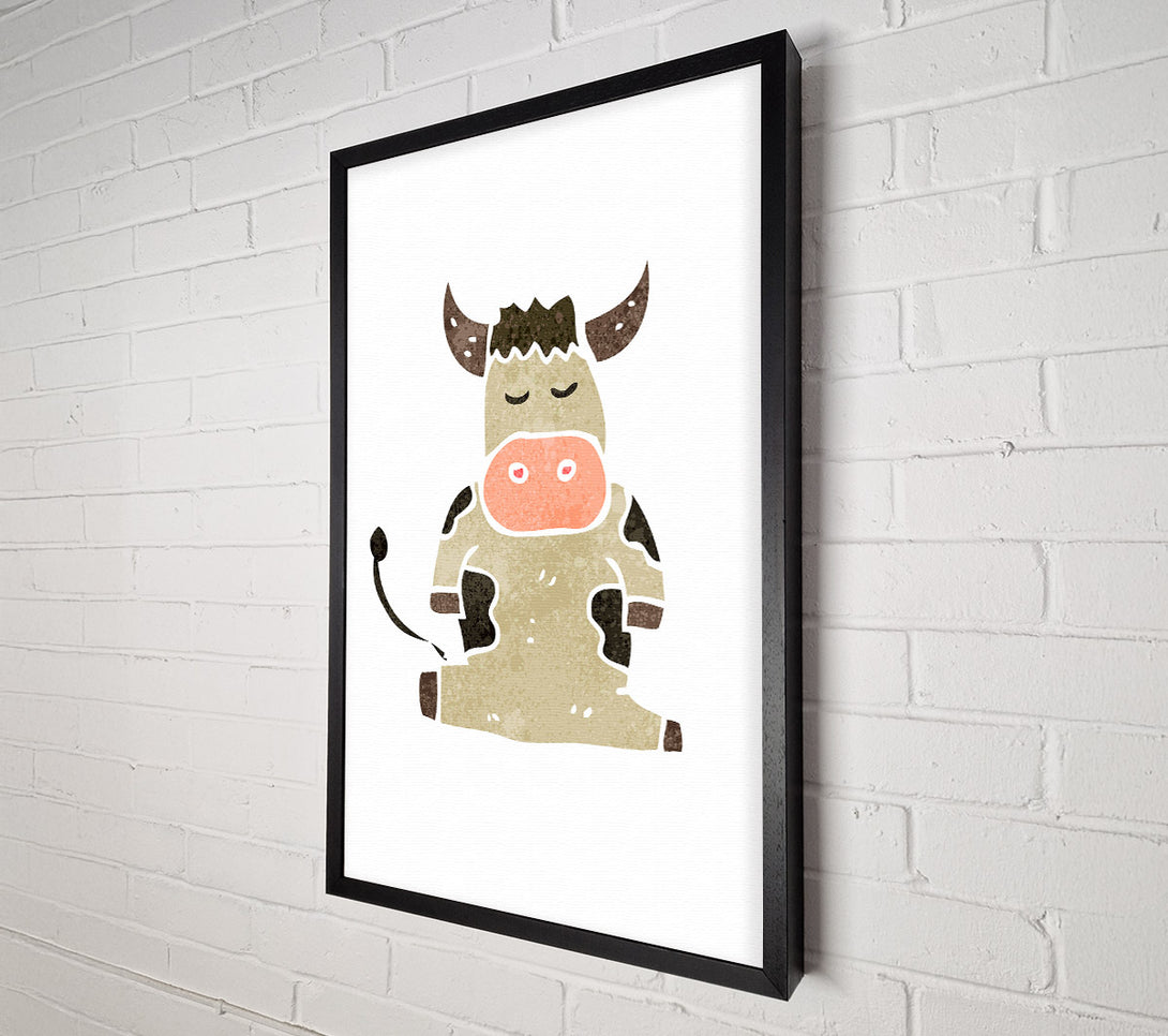  A Canvas Print of Sitting Cow Canvas Art