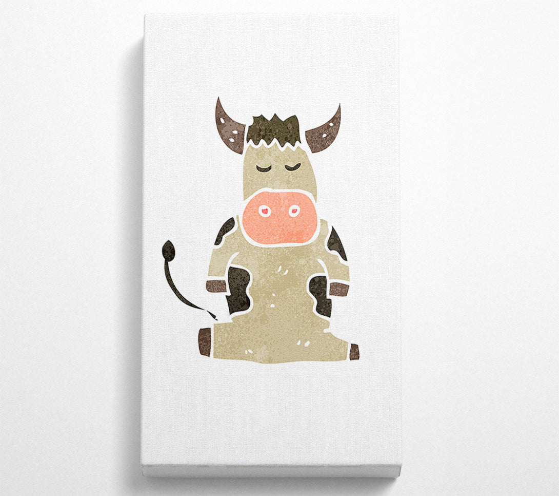  A Canvas Print of Sitting Cow Canvas Art