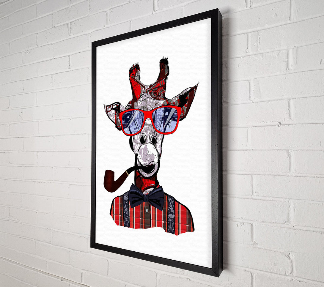 A Canvas Print of Funky Giraffe 1 Canvas Art
