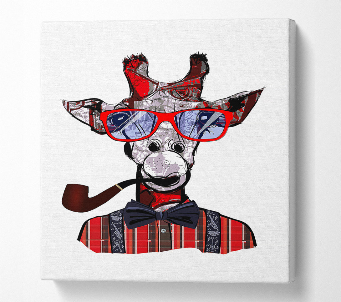  A Canvas Print of Funky Giraffe 1 Canvas Art