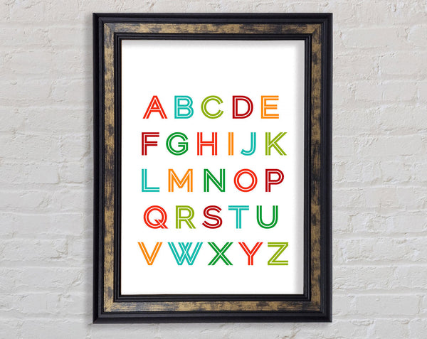 Alphabet Colours Framed Print