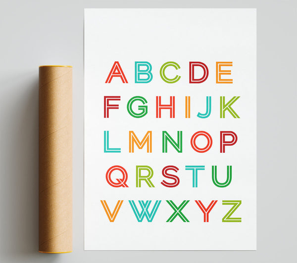 Alphabet Colours Giclee Print