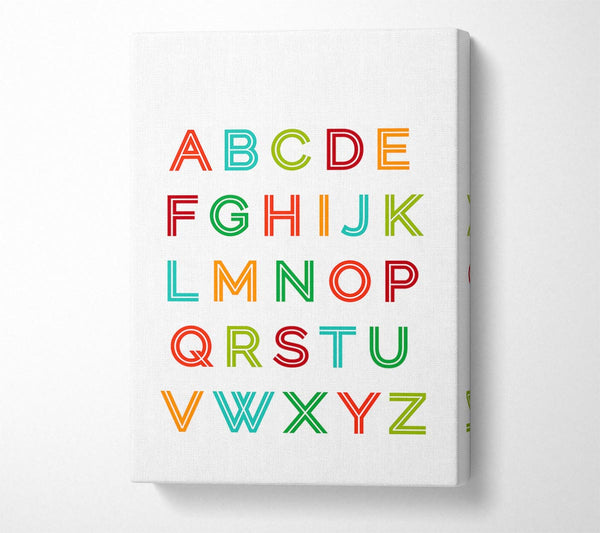  A Canvas Print of Alphabet Colours Canvas Print