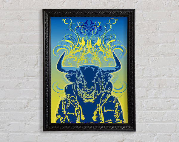 Cool Bull Framed Print