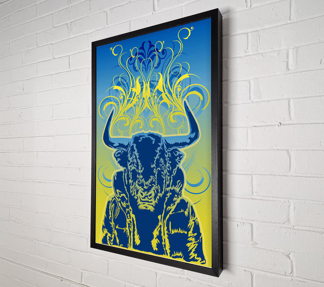  A Canvas Print of Cool Bull Canvas Print
