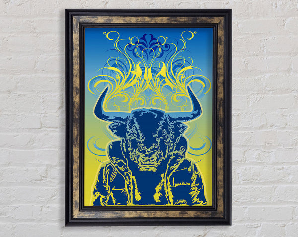 Cool Bull Framed Print