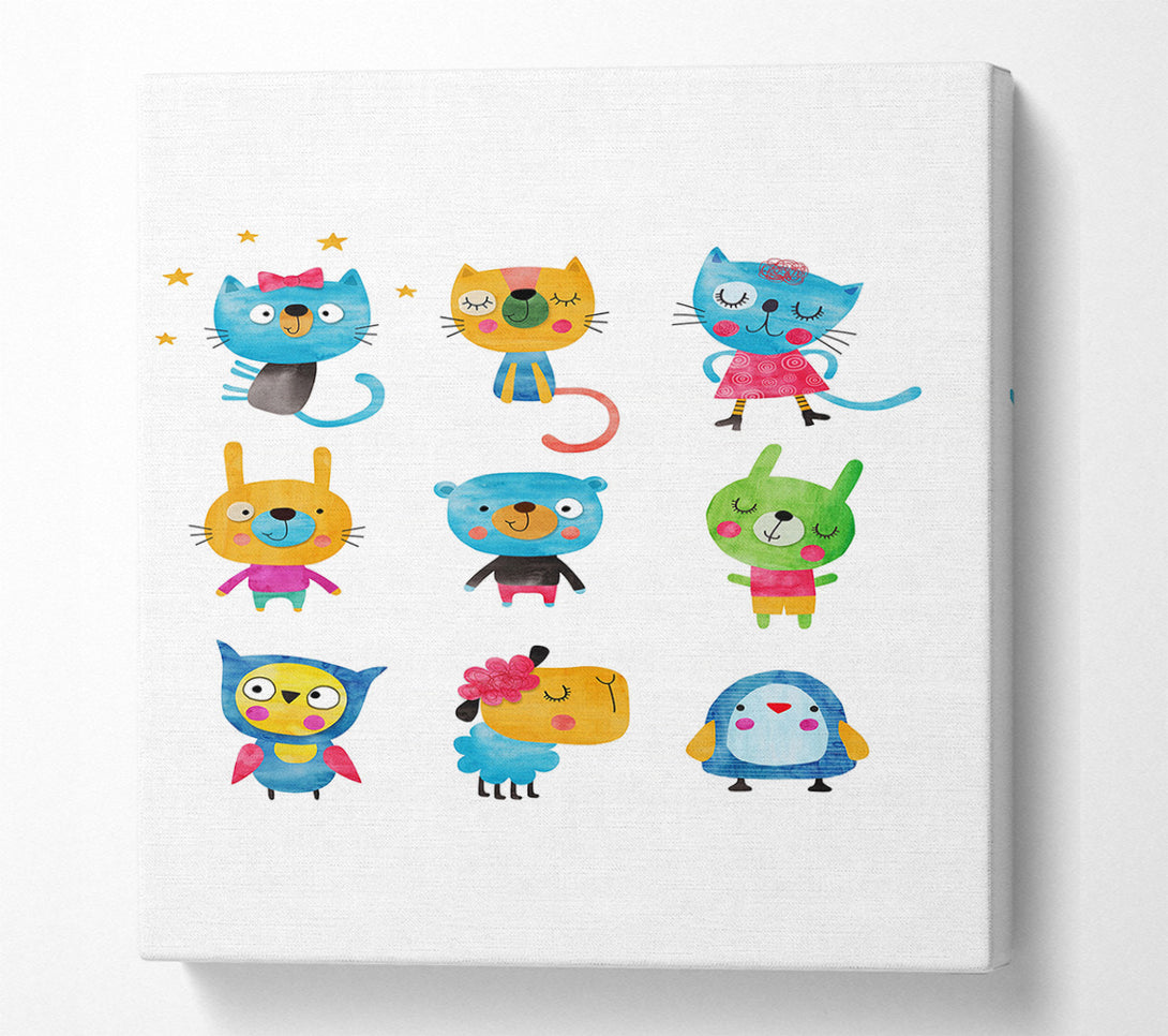  A Canvas Print of Funny Animals Canvas Wall Art