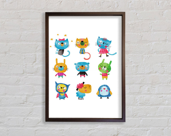 Funny Animals Framed Print