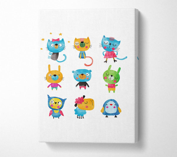  A Canvas Print of Funny Animals Canvas Wall Art