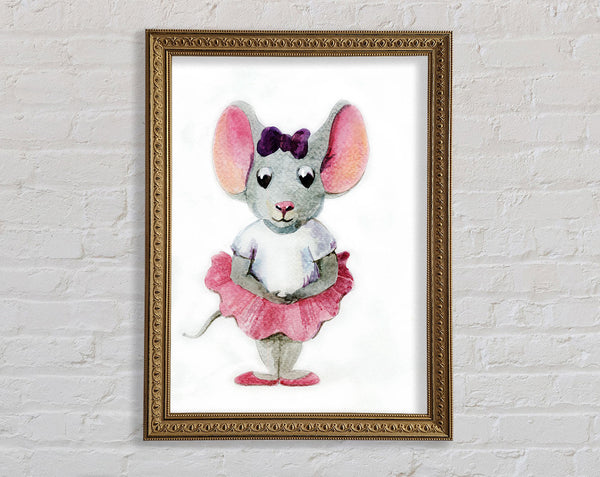 Ballerina Mouse 1 Framed Print