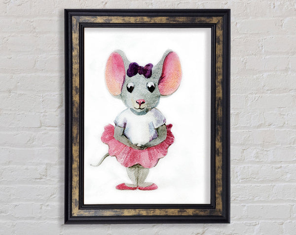 Ballerina Mouse 1 Framed Print