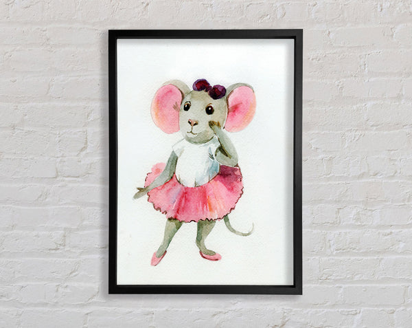 Ballerina Mouse 2 Framed Print