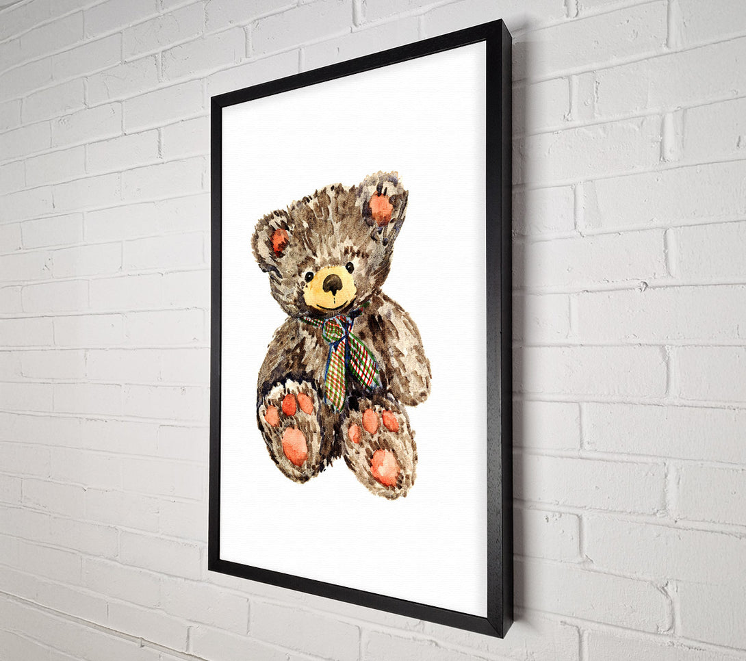  A Canvas Print of Teady Bear Tie Canvas Wall Art
