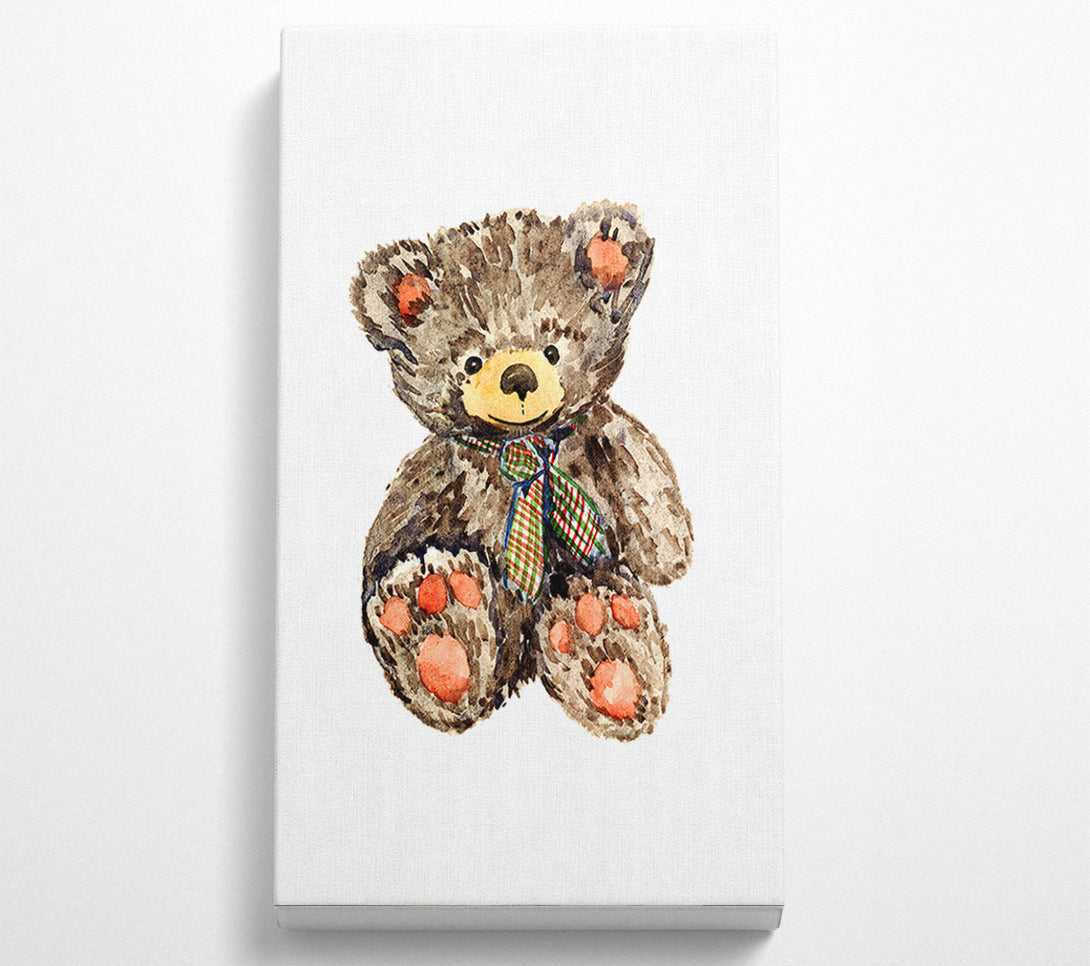  A Canvas Print of Teady Bear Tie Canvas Wall Art