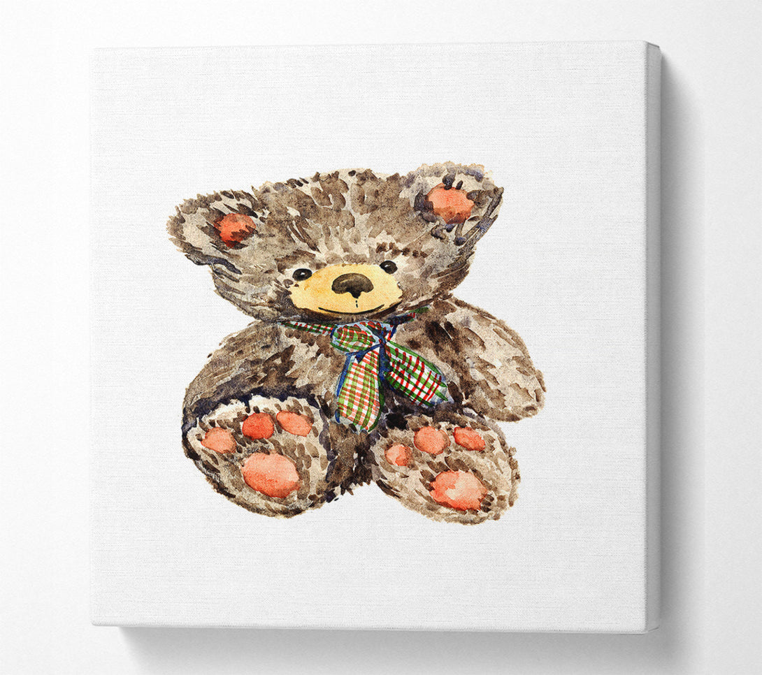  A Canvas Print of Teady Bear Tie Canvas Wall Art