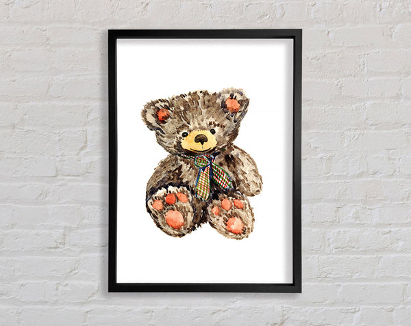Teady Bear Tie Framed Print