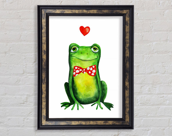 Frog Love Framed Print
