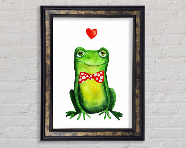 Frog Love Framed Print