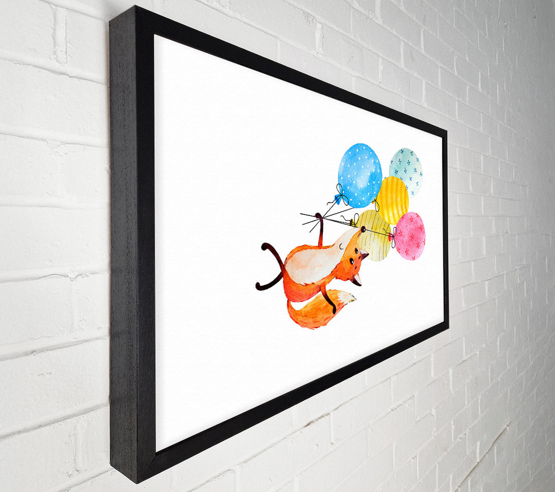  A Canvas Print of Fox Balloons Canvas Wall Art