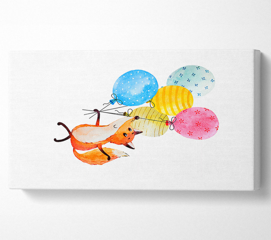  A Canvas Print of Fox Balloons Canvas Wall Art