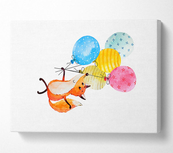  A Canvas Print of Fox Balloons Canvas Wall Art