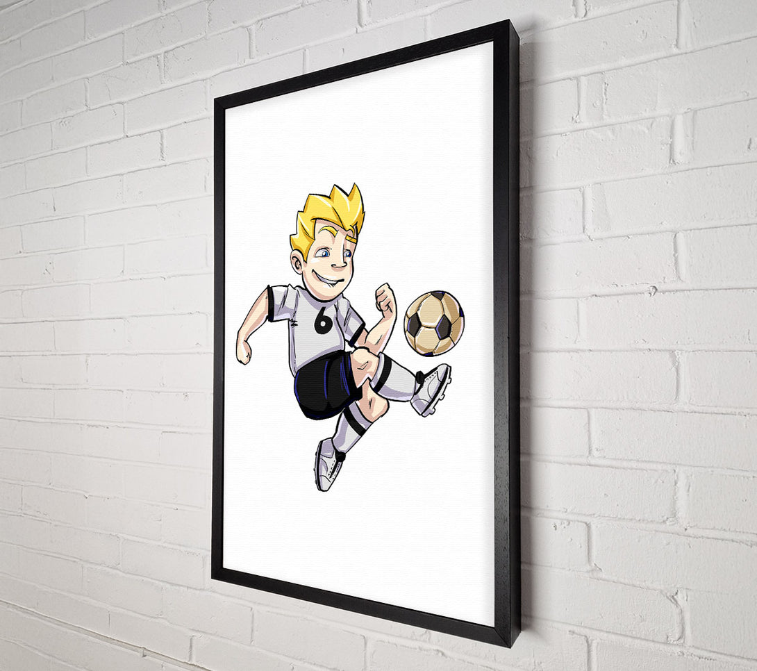  A Canvas Print of Football Skills Canvas Wall Art