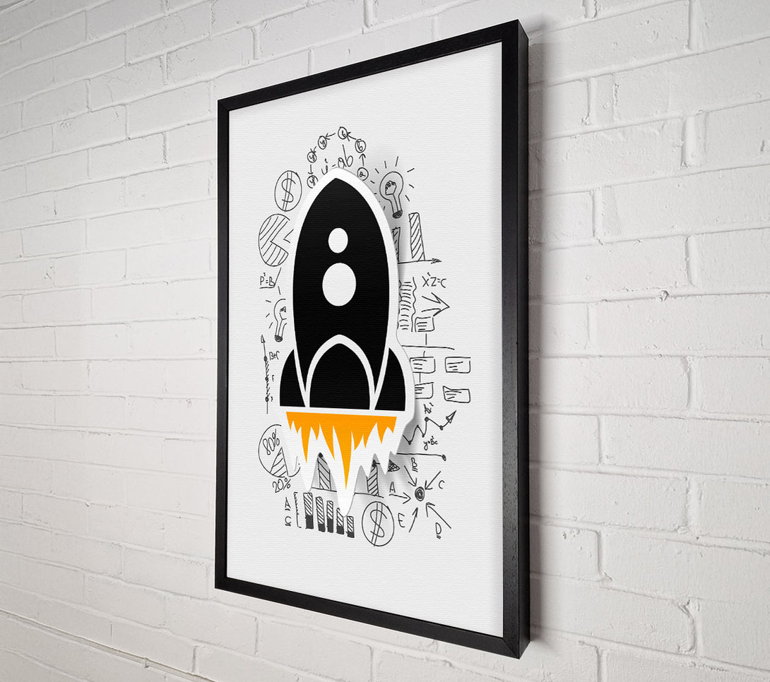  A Canvas Print of Rocket Blast 1 Canvas Art