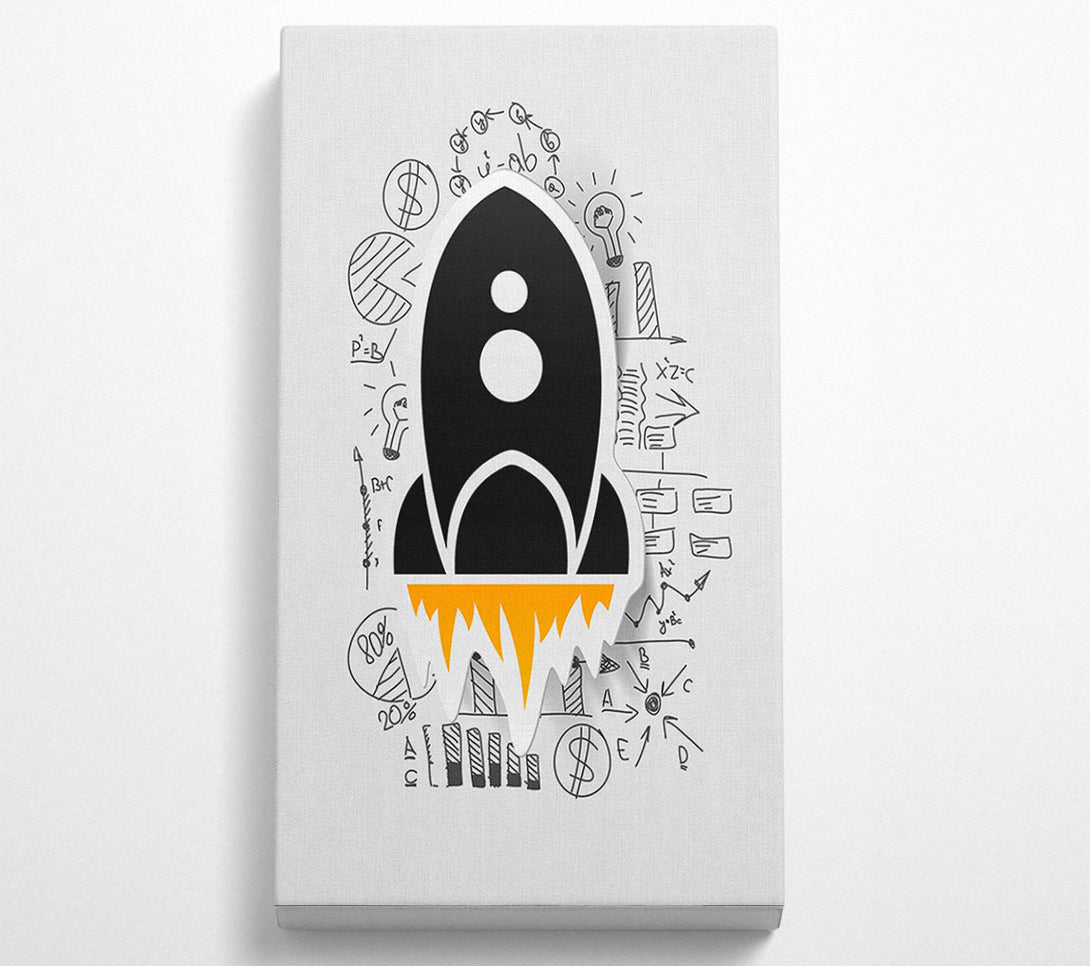  A Canvas Print of Rocket Blast 1 Canvas Art