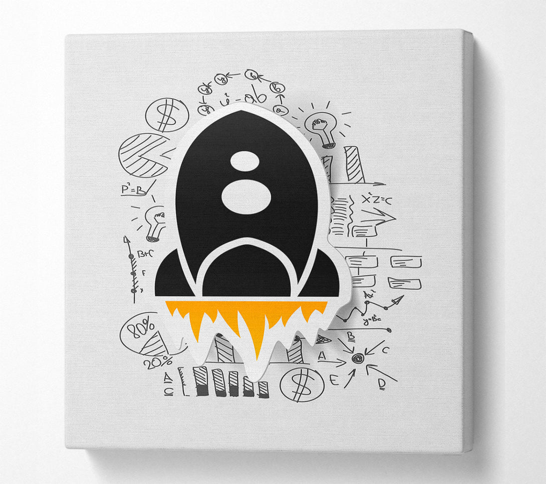  A Canvas Print of Rocket Blast 1 Canvas Art