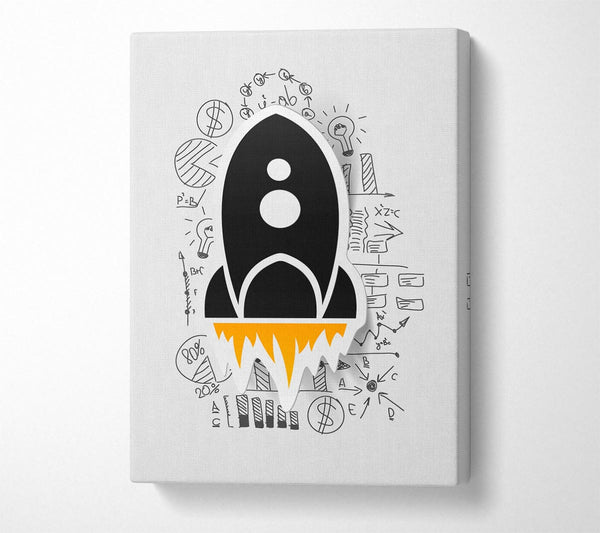  A Canvas Print of Rocket Blast 1 Canvas Art
