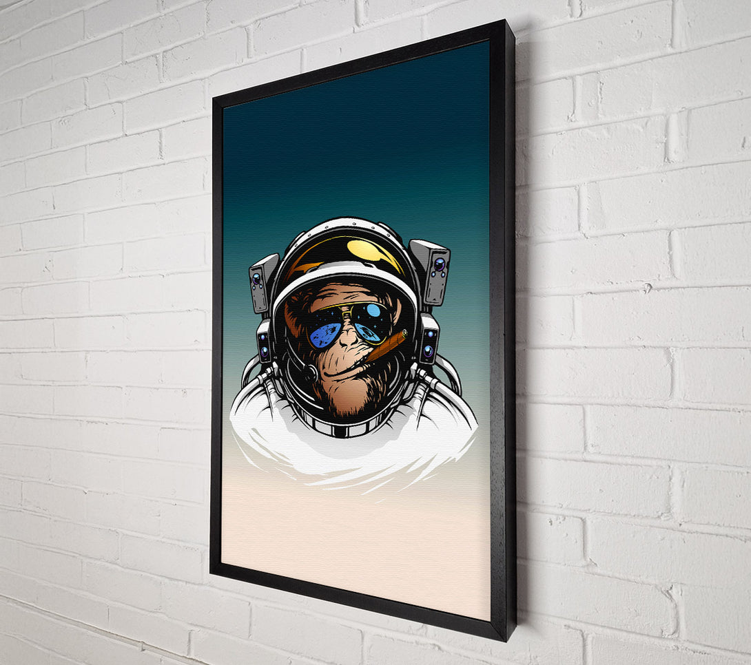  A Canvas Print of Astronaut Monkey Canvas Wall Art